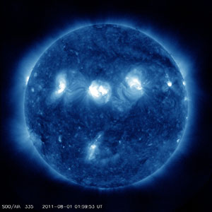 The Sun Seen Thru NASA's Solar Dynamics Observatory